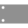 2 Bohrungen - an der kurzen Kante 2 Bohrungen - an der kurzen Kante